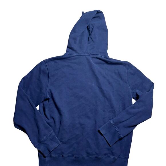 Polo Ralph Lauren Blue Preppy Teddy Bear Hoodie Pullover Sweatshirt size Large - Picture 3 of 8